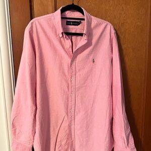 Ralph Lauren Men's Pink Button Down Shirt